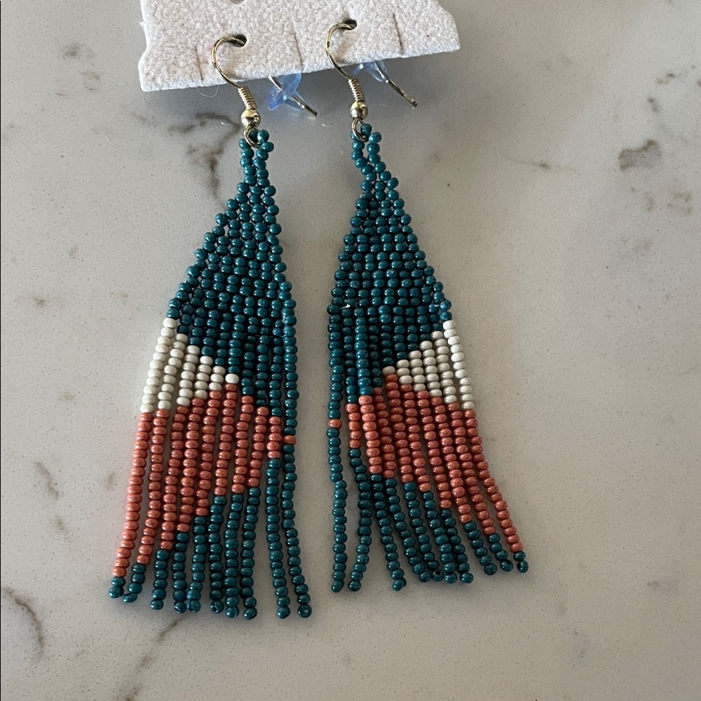 Set of two Boho dangle earrings